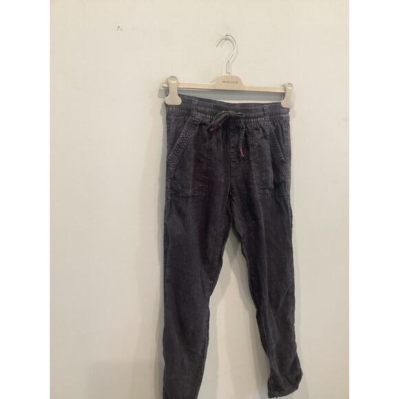 Anthropologie Womens Linen Pants Size XS Cargo Navy Blue Beachy Jogger Summer - Picture 5 of 12